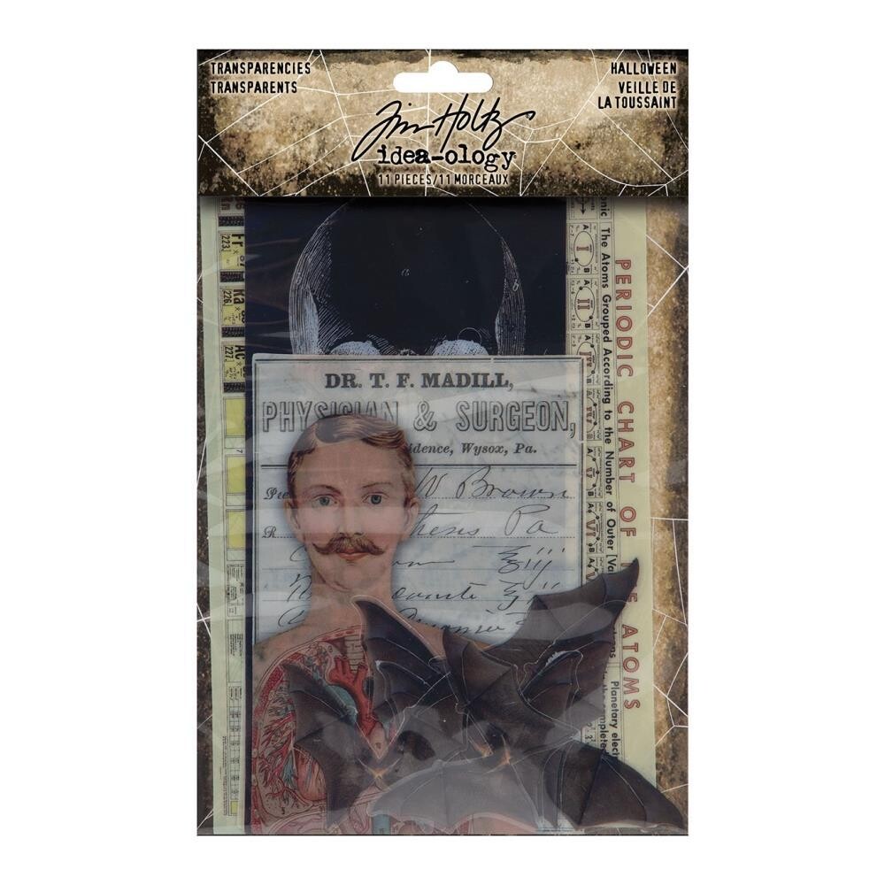 Tim Holtz Idea-ology Halloween 2022 Transparencies 11/pkg