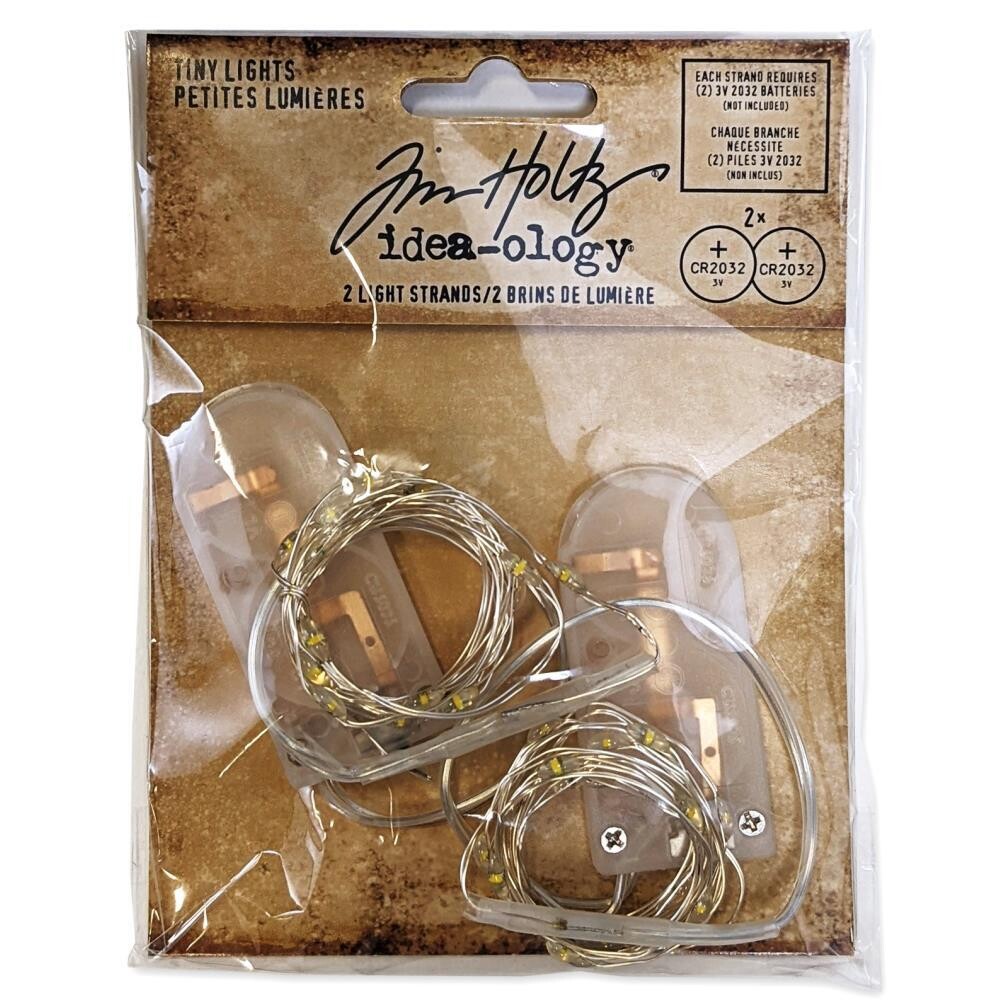 Tim Holtz Idea-ology Tiny Lights - Clear (no batteries) 2/pkg