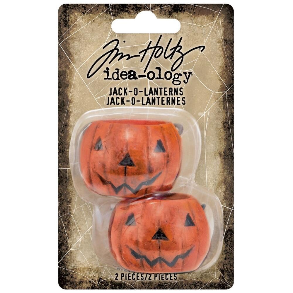 Tim Holtz Idea-ology Halloween 2022 Jack-o-Lanterns 2/pkg