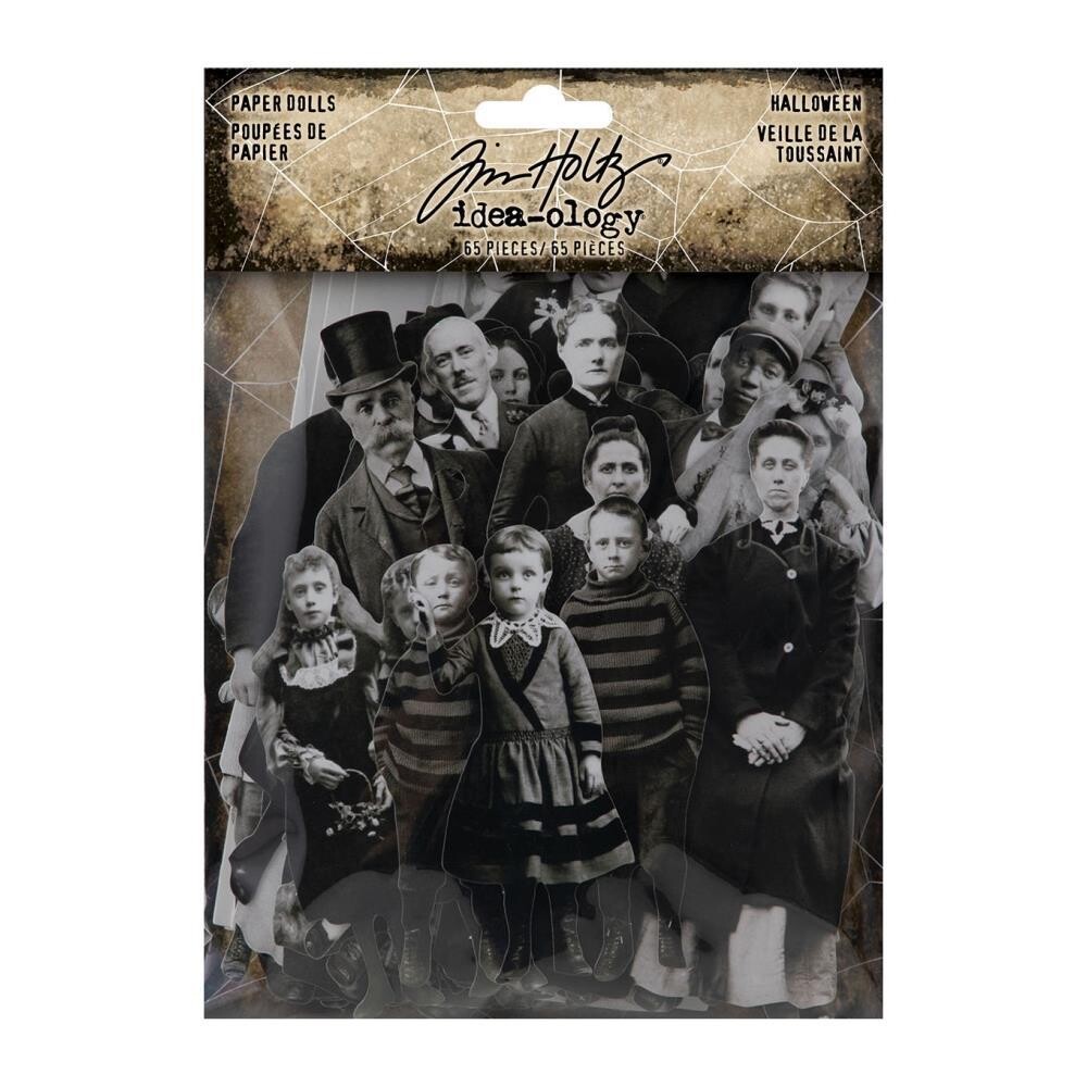 Tim Holtz Idea-ology Halloween 2022 Paper Dolls 65/pkg