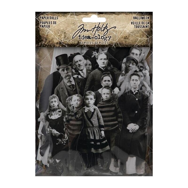Tim Holtz Idea-ology Halloween 2022 Paper Dolls 65/pkg