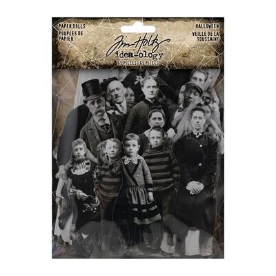 Tim Holtz Idea-ology Halloween 2022 Paper Dolls 65/pkg