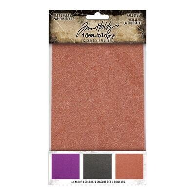 Tim Holtz Idea-ology Halloween 2022 Deco Sheets 12/pkg