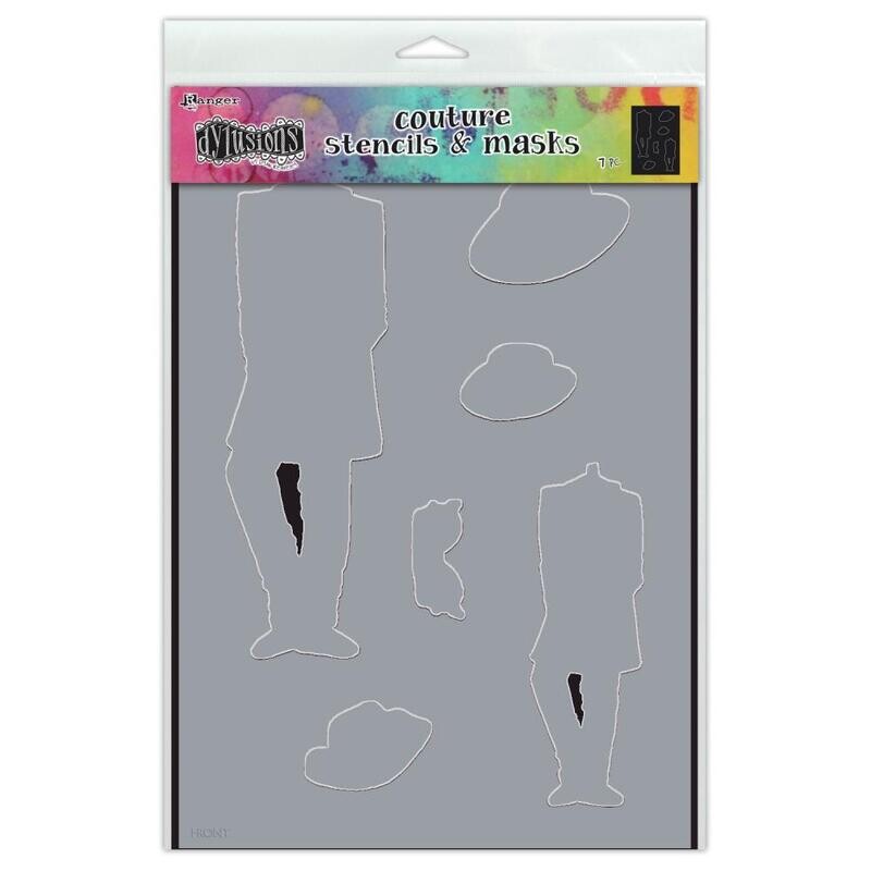 Dylusions Couture Stencils and Masks - Assorted