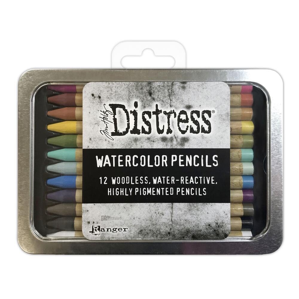 Tim Holtz Distress Watercolor Pencils Set 1 Pack of 12