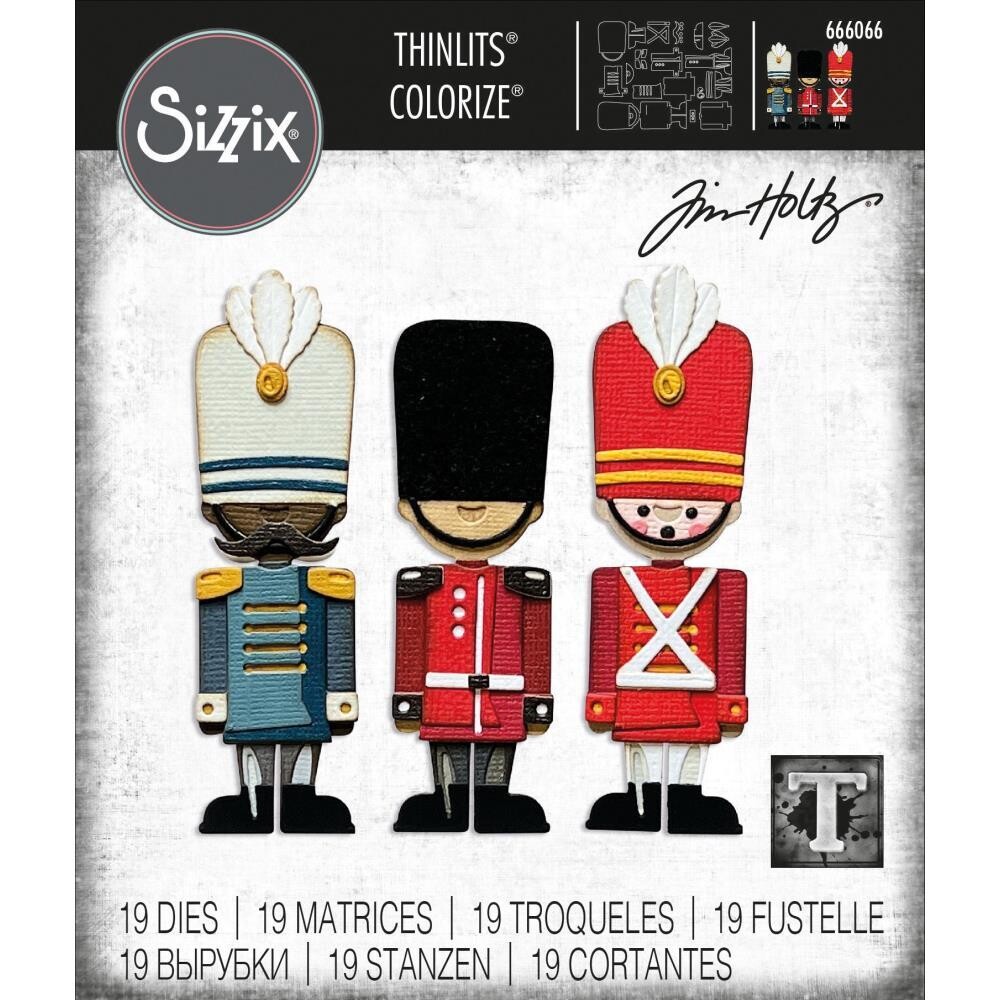 Tim Holtz Sizzix Thinlits Die Harvey Colorize Christmas 2022 19/pkg