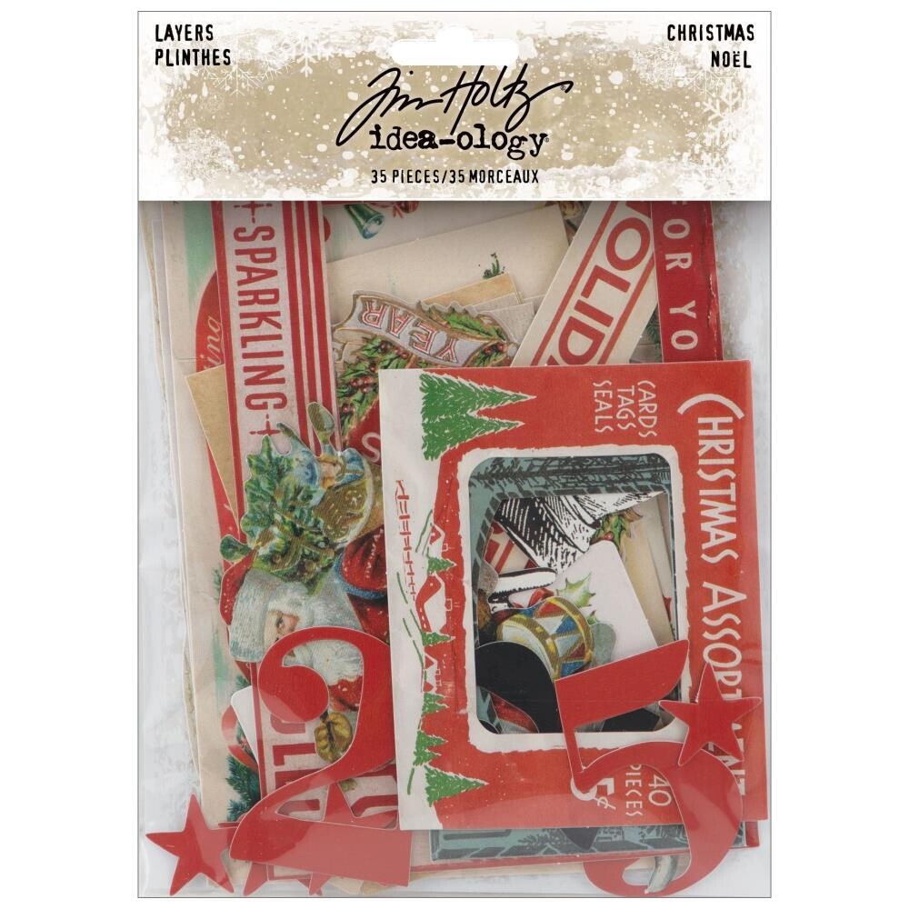 Tim Holtz Idea-ology Christmas 2022 Layers 35/pkg