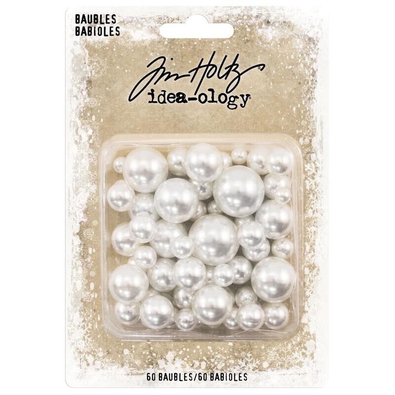 Tim Holtz Idea-ology Christmas 2022 Baubles 60/pkg