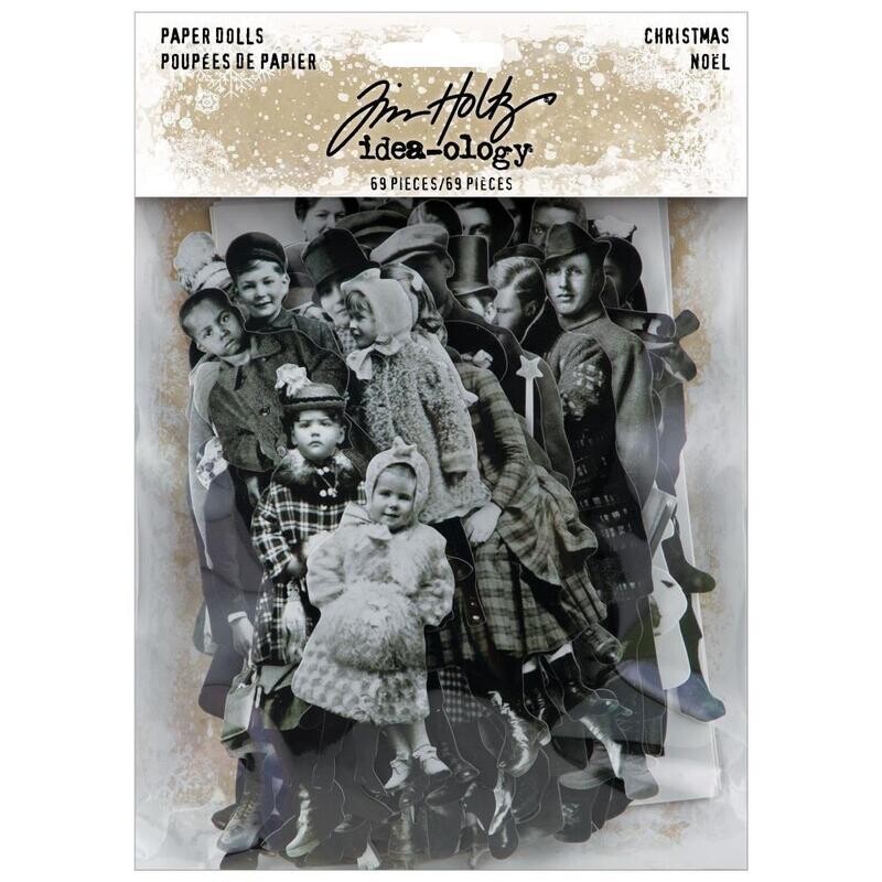 Tim Holtz Idea-ology Christmas 2022 Paper Dolls 69/pkg