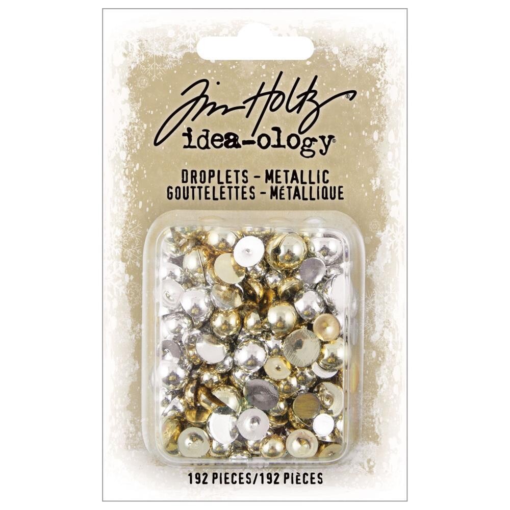 Tim Holtz Idea-ology Christmas 2022 Droplets Metallic 192/pkg