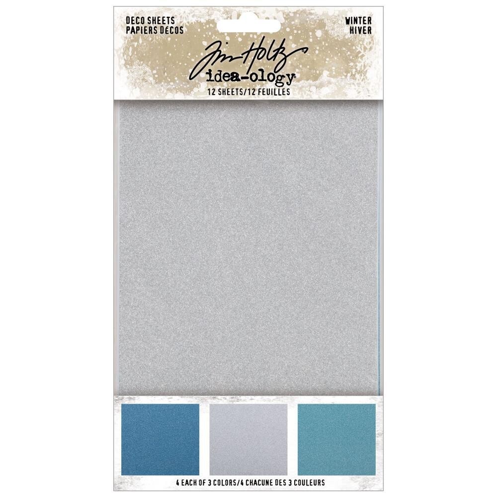 Tim Holtz Idea-ology Christmas 2022 Deco Sheets 12/pkg