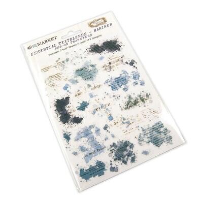 49 and Market Vintage Bits Essential Textblends Rub-ons - Assorted