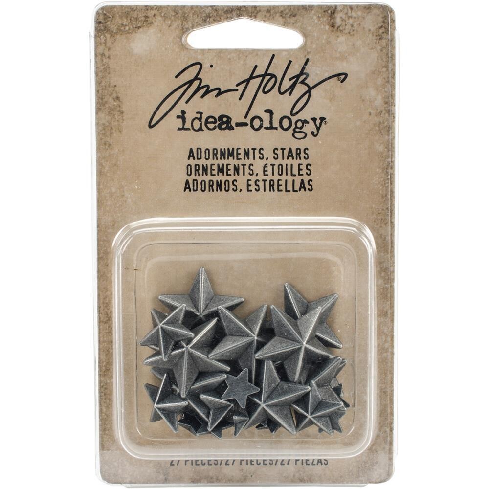Tim Holtz Idea-ology Adornments Stars 27/pkg