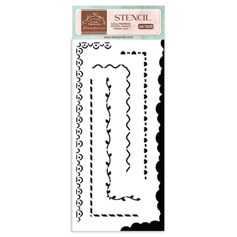 Stamperia Create Happiness Stencils - Assorted