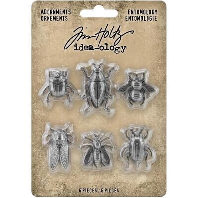 Tim Holtz Idea-ology Adornments Entomology 6/pkg
