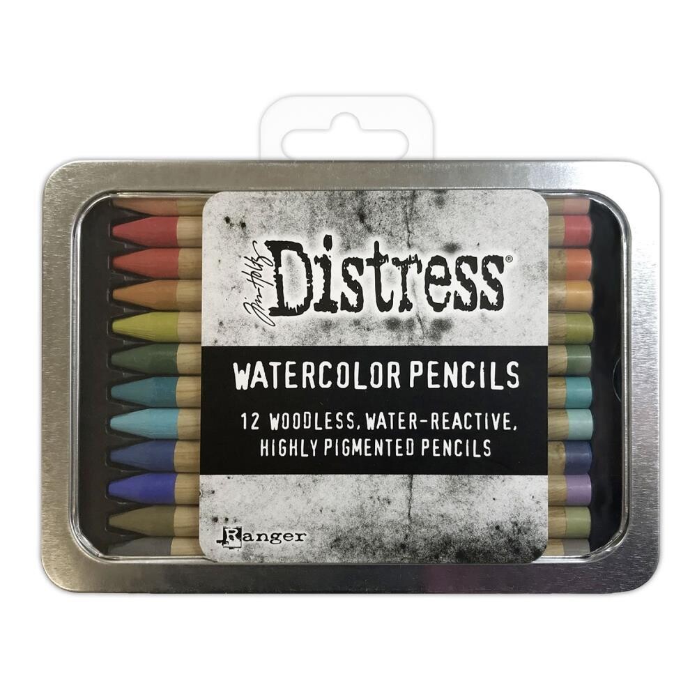 Tim Holtz Distress Watercolor Pencils Set 3 Pack of 12