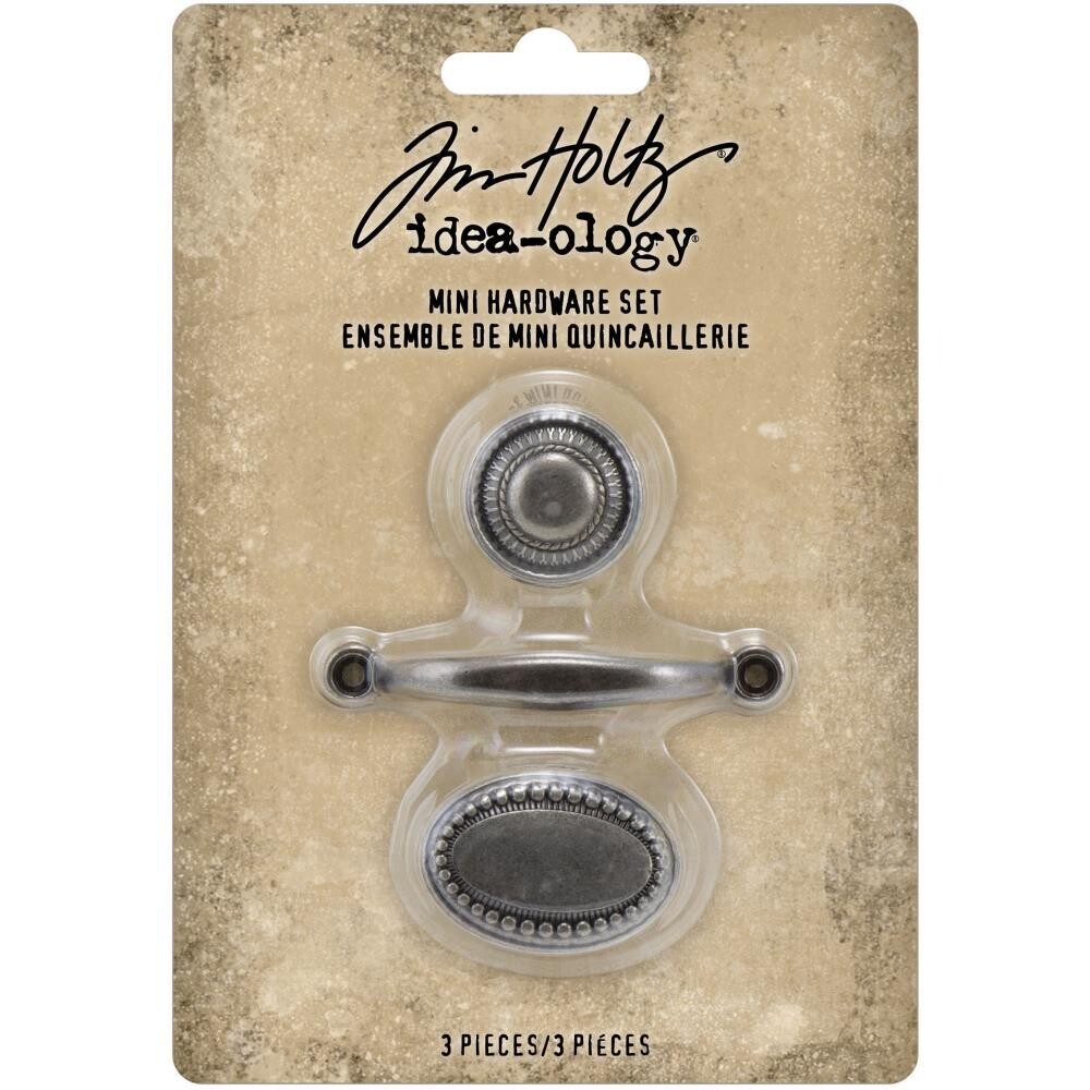 Tim Holtz Idea-ology Mini Metal Hardware Set 3/pkg