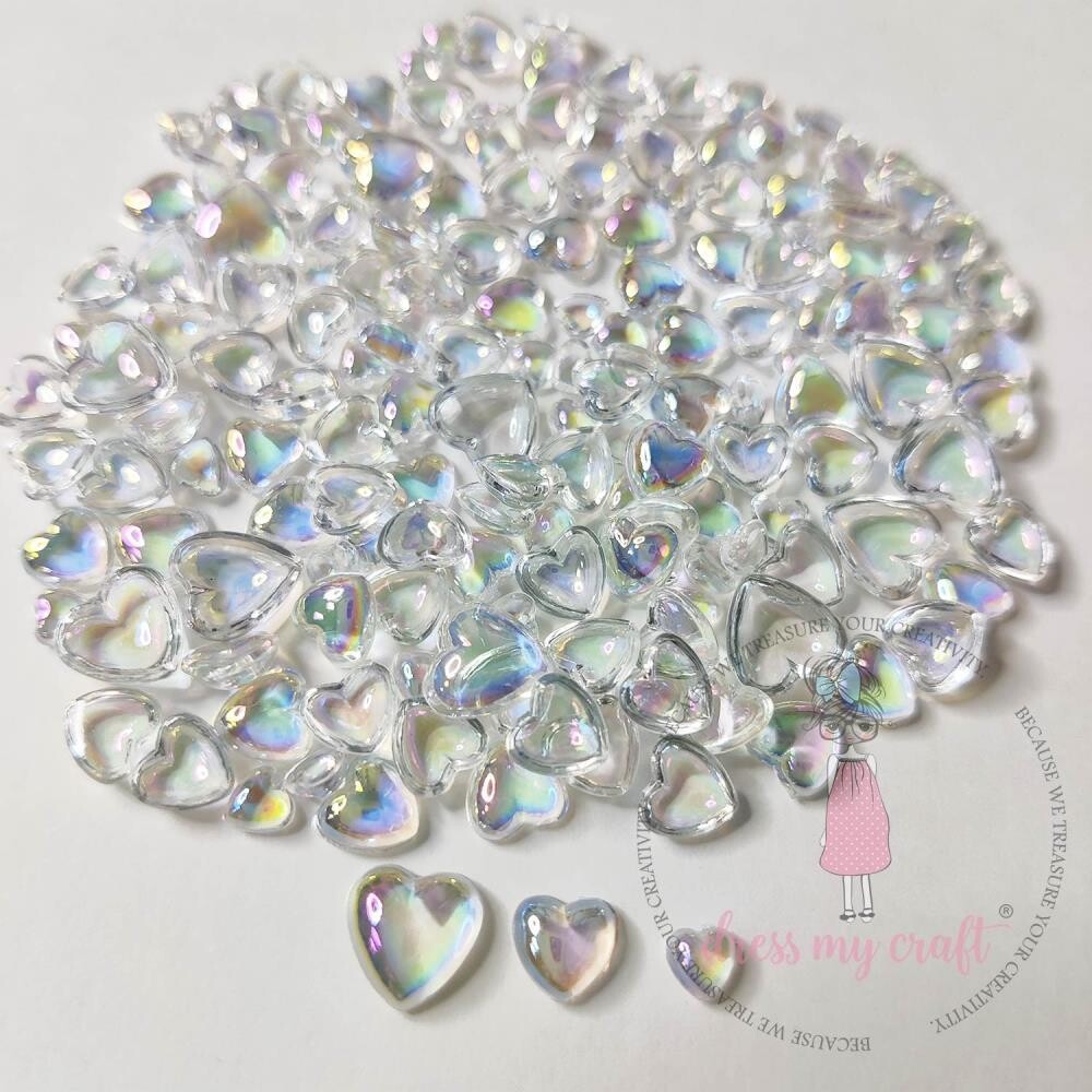 Dress My Craft Water Droplets Hearts - Assorted