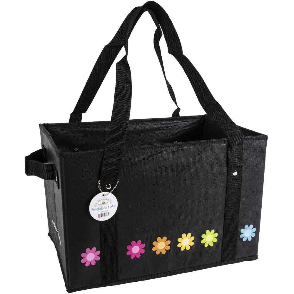 Doodlebug Canvas Foldable Tote 15x10x10&quot; - Assorted
