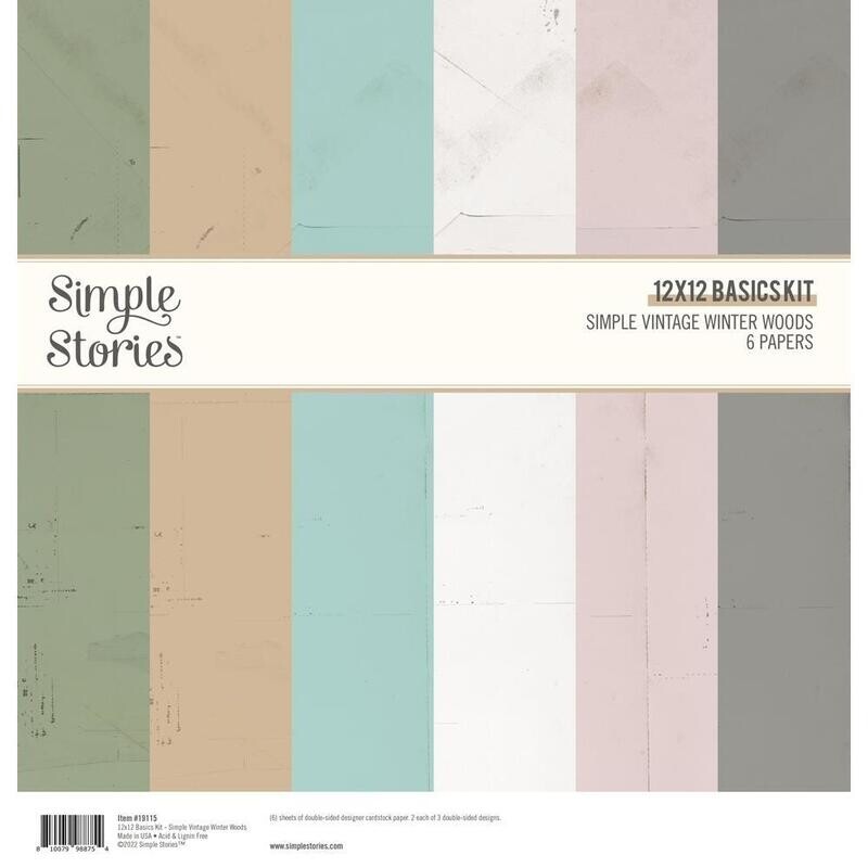 Simple Stories Vintage Winter Woods Collection - Assorted