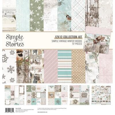 Simple Stories Vintage Winter Woods Collection - Assorted