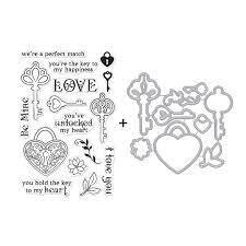 Hero Arts Stamp and Die set - Key to my Heart