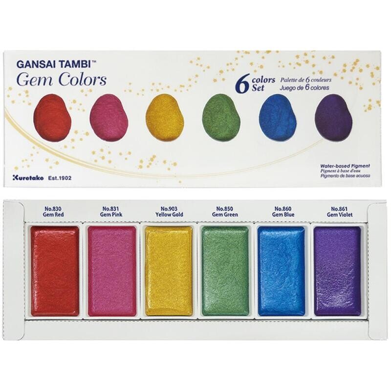 Gansai Tambi Gem Colours 6/pkg