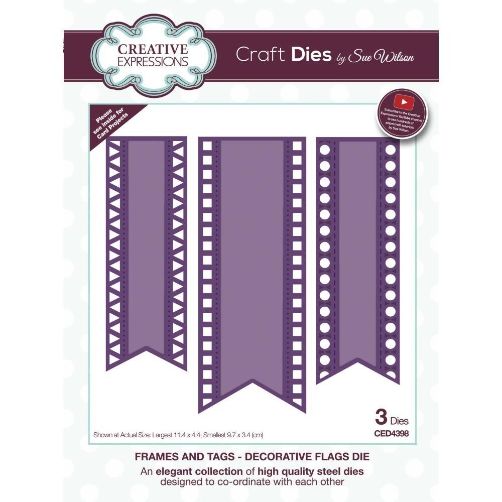 Creative Expressions Die Set Frames and Tags 3/pkg