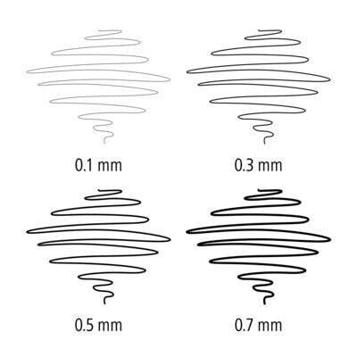 Staedtler Fineliner Pigment Liner Black 4/pkg