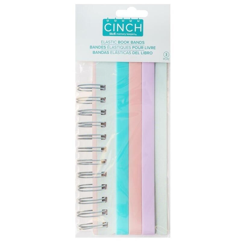 We R Memory Keepers Cinch Elastic Book Bands 3/pkg