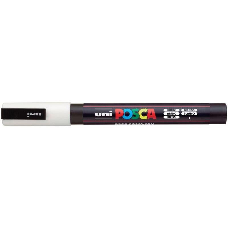Posca 3m Fine Bullet Tip Pen - White