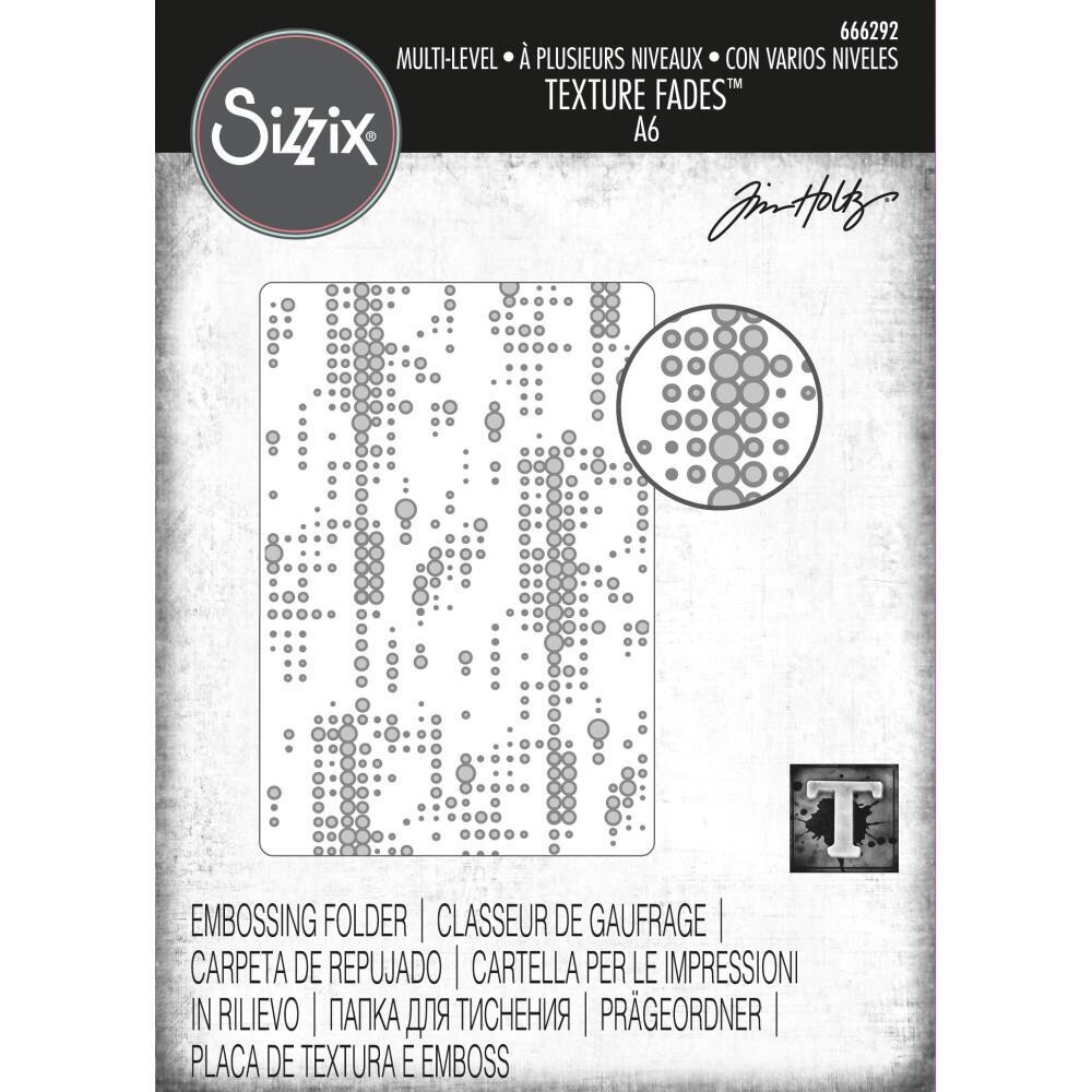 Tim Holtz Sizzix 3-D Texture Fades Multi Level Dotted