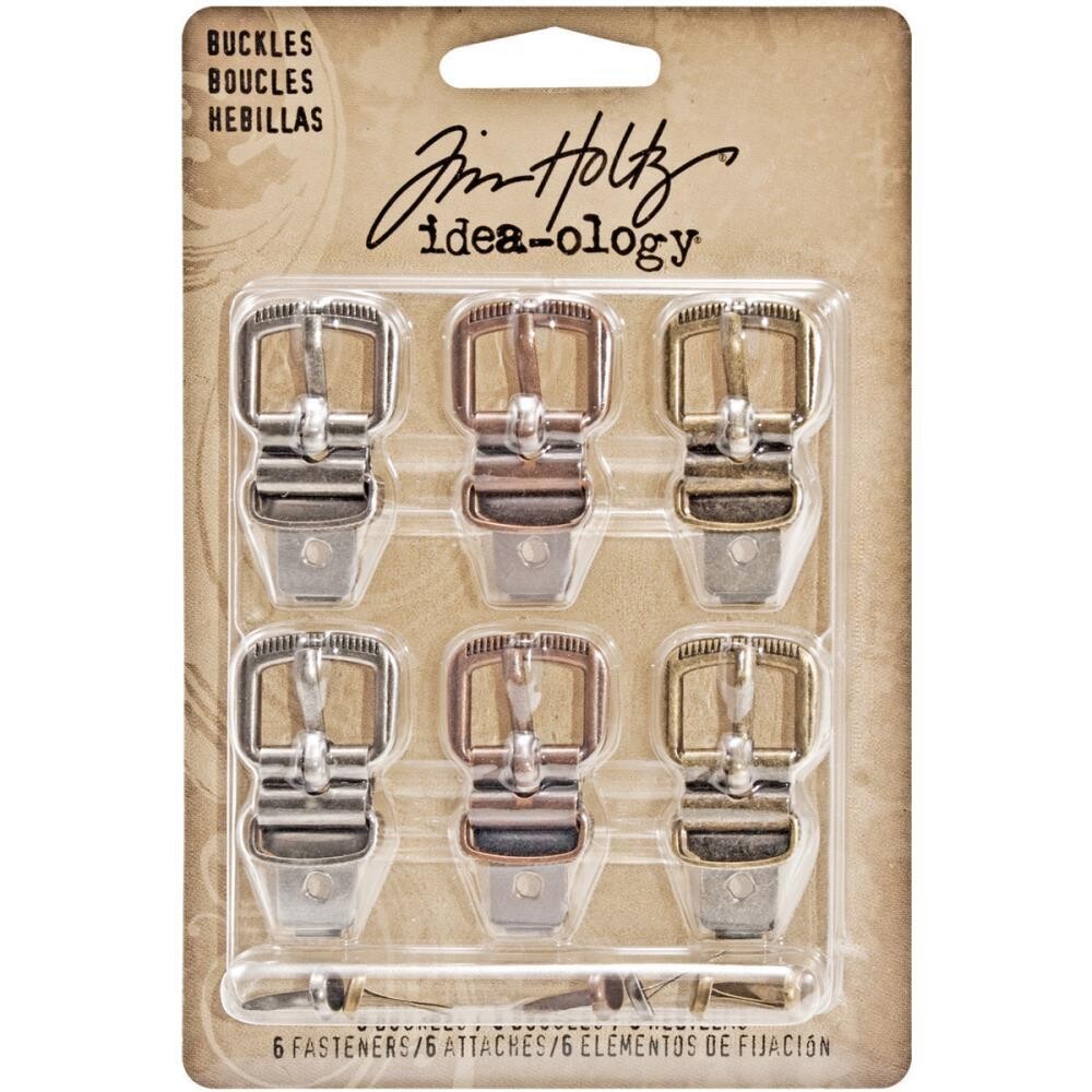 Tim Holtz Idea-ology Buckles 6/pkg