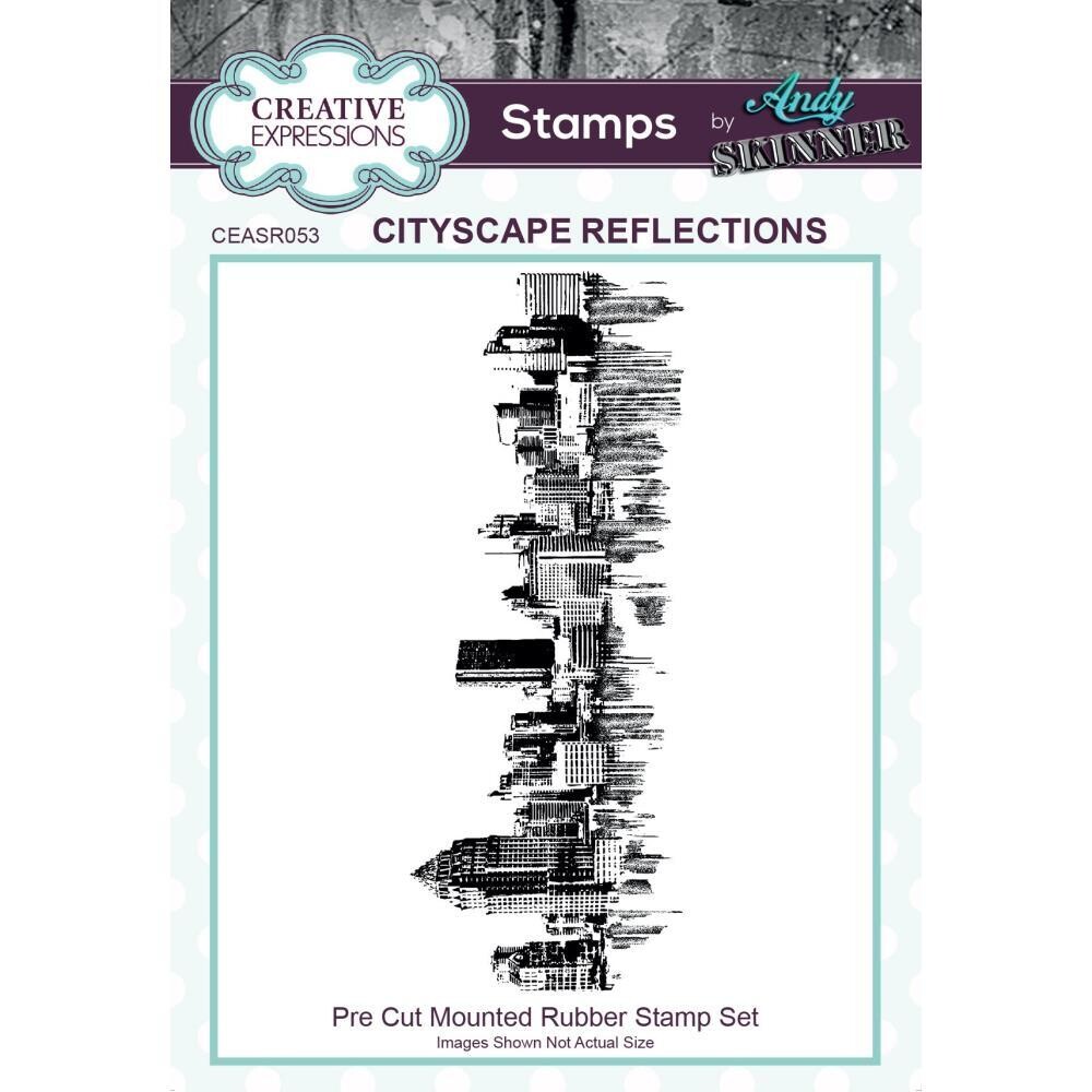 Creative Expressions Rubber Stamp By Andy Skinner Cityscape Reflections