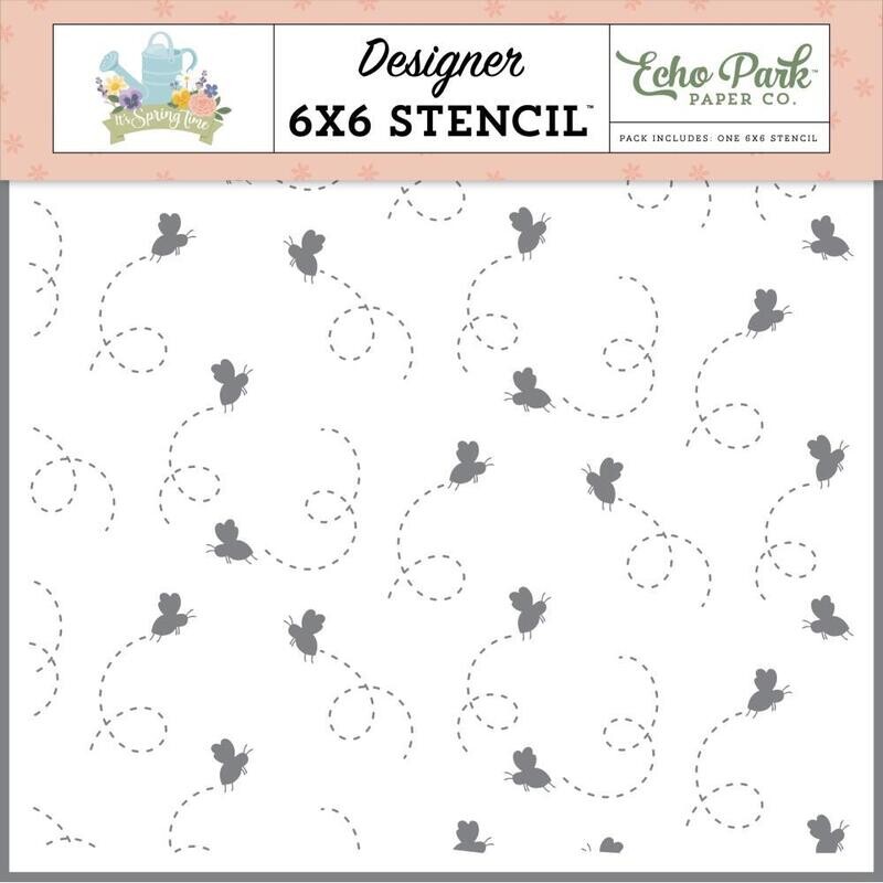 Echo Park Stencils 6x6&quot; - Assorted