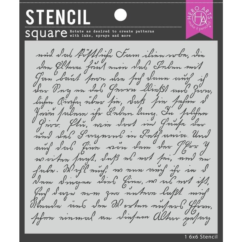 Hero Arts Stencil 6x6&quot; - Assorted
