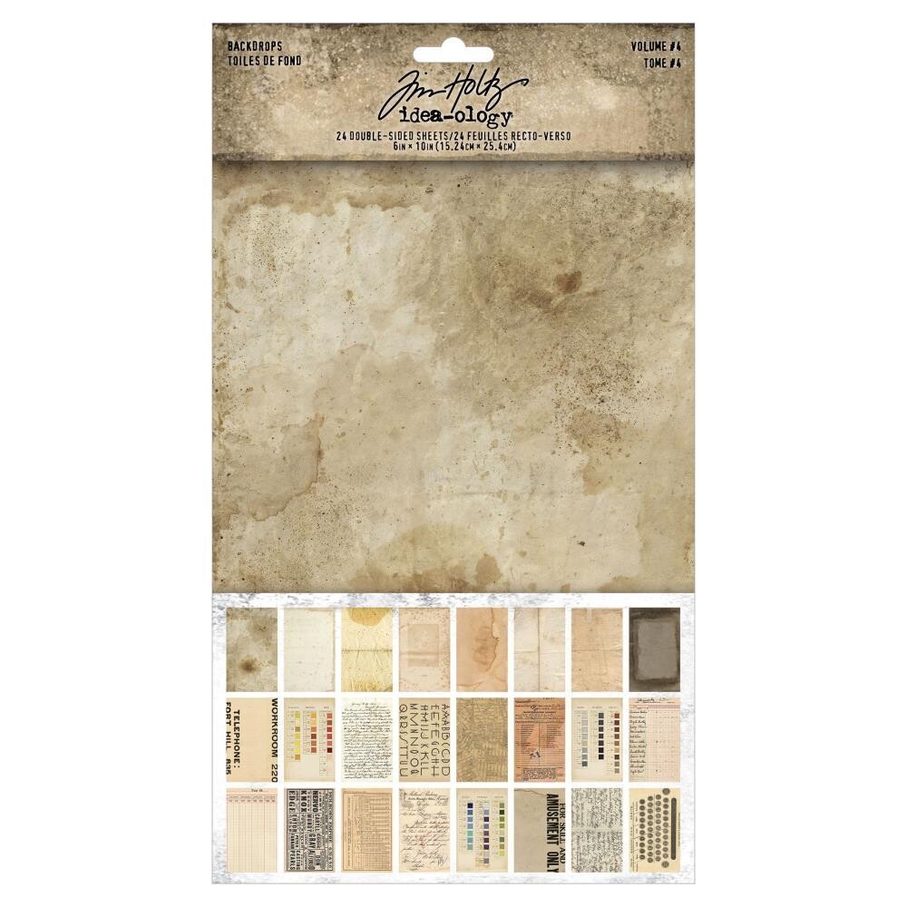 Tim Holtz Idea-ology Backdrops Volume 4