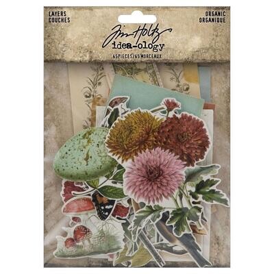Tim Holtz Idea-ology Layers Organic 45/pkg