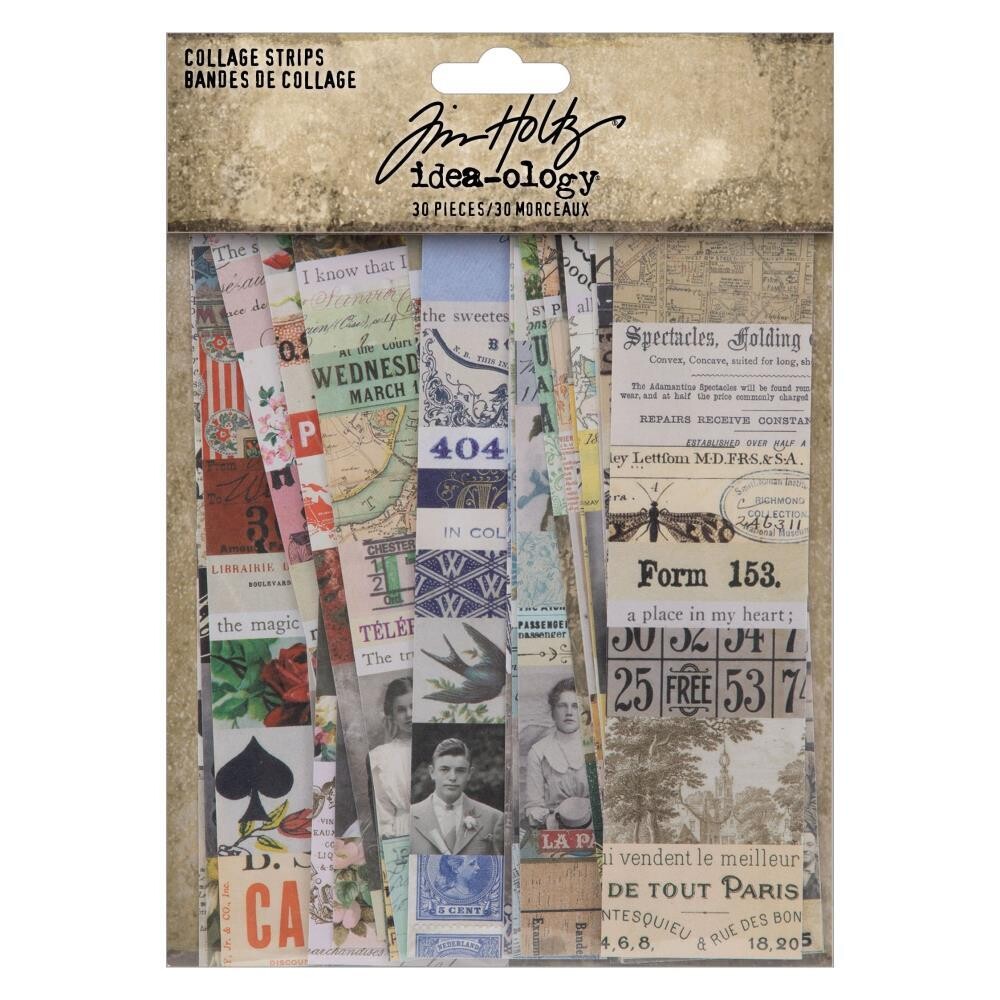 Tim Holtz Idea-ology Collage Strips 30/pkg