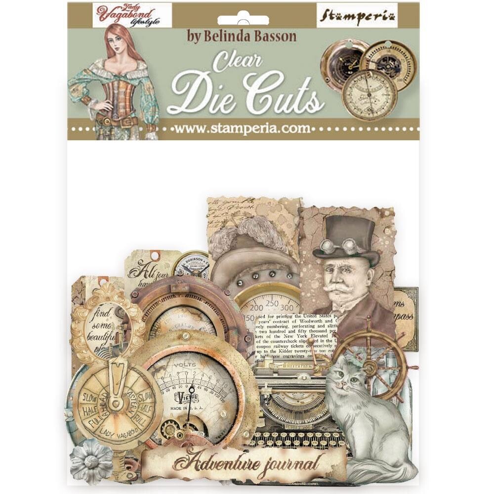 Stamperia Lady Vagabond Clear Die Cuts 44/pkg