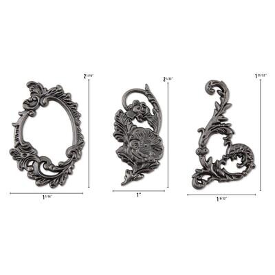 Tim Holtz Idea-ology Adornments Ornate 3/pkg