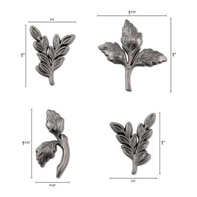 Tim Holtz Idea-ology Adornments Foliage Ornaments 4/pkg