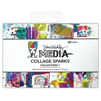 Dina Wakley MEdia Collage Sparks - Assorted
