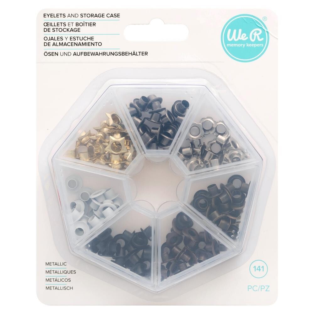 We R Memory Keepers Eyelets Metallic 141/pkg