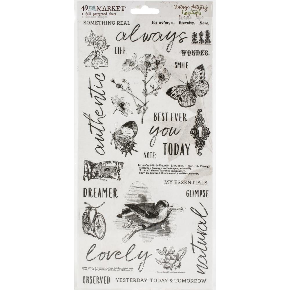 49 and Market Vintage Artistry Essentials Washi Tape 2/sheets
