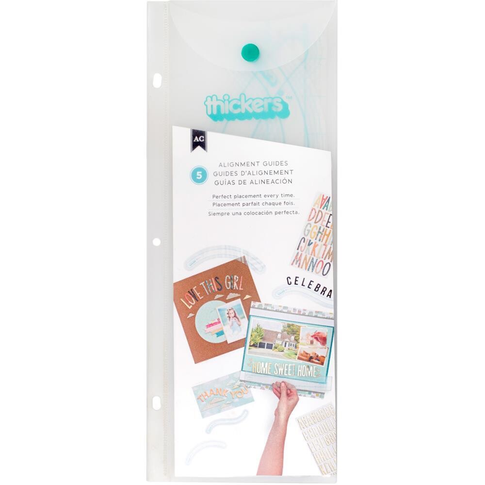 American Crafts Thickers Alignment Guides 5/pkg