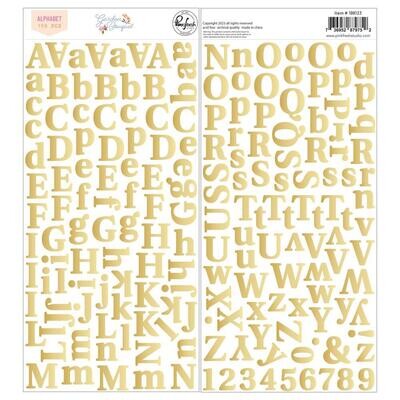 Pinkfresh Garden Bouquet Puffy Alpha Stickers 190/pkg