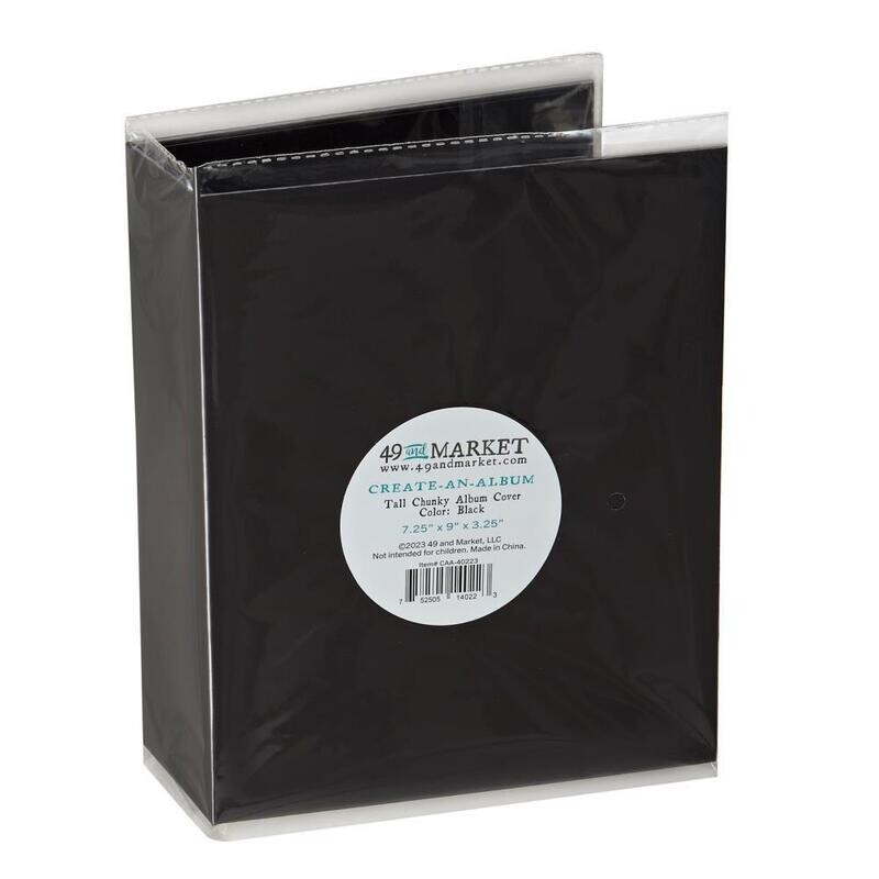 49 and Market Create-an-Album Tall Chunky Album Cover Black