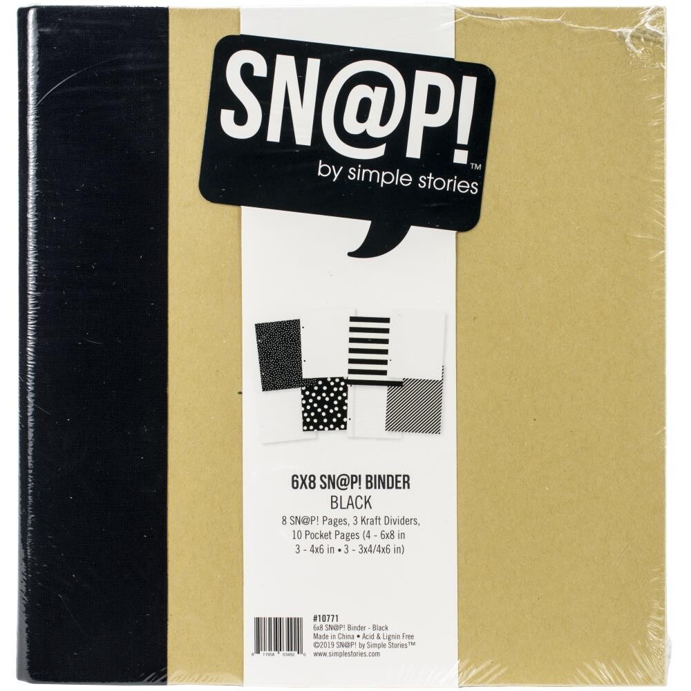 Simple Stories SN@P Binder 6x8&quot; Black