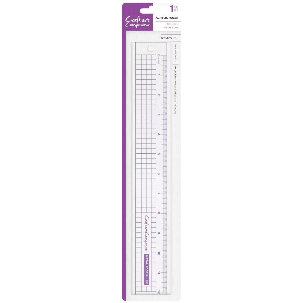 Crafter's Companion Metal Edge Ruler 12"